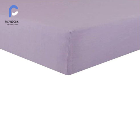 Jersey Bed Fitted Sheet- Purple