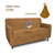 Premium Terry Sofa Cover - Camel Brown