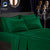 3Pcs Silk Bedsheet - Emerald Green Color