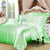 4Pcs Satin Silk Bed Set