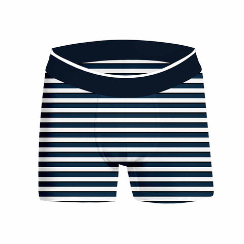 TOM & ROSE mens blue & white stripe boxershort