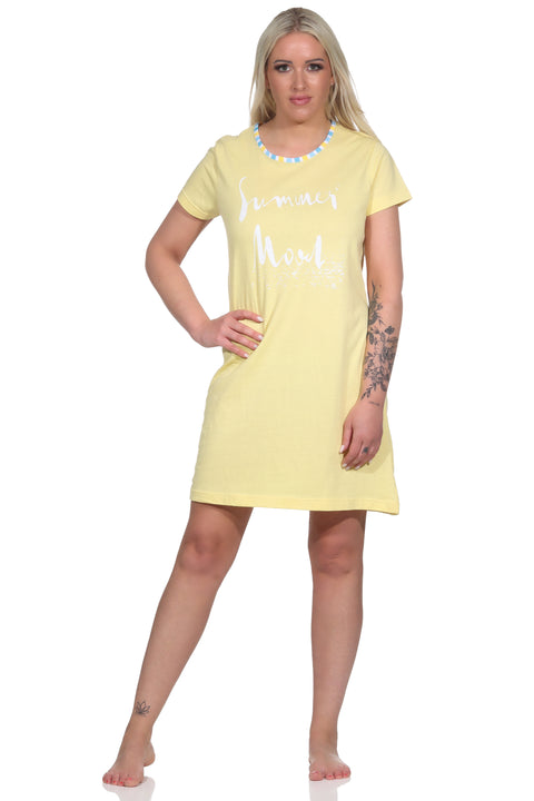 Relax Ladies Summer Mool Night Gown