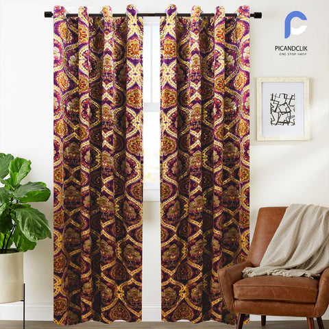 LUXURIOUS VELVET CURTAIN PREMIUM (DIGITAL PRINTED)